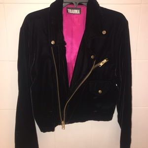 Black suede Jacket